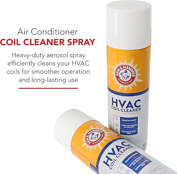 Arm & Hammer Biodegradable HVAC and Air Conditioner Coil Cleaner Foam Aerosol Spray, 19 fl. oz, AHCC-19 by Diversitech