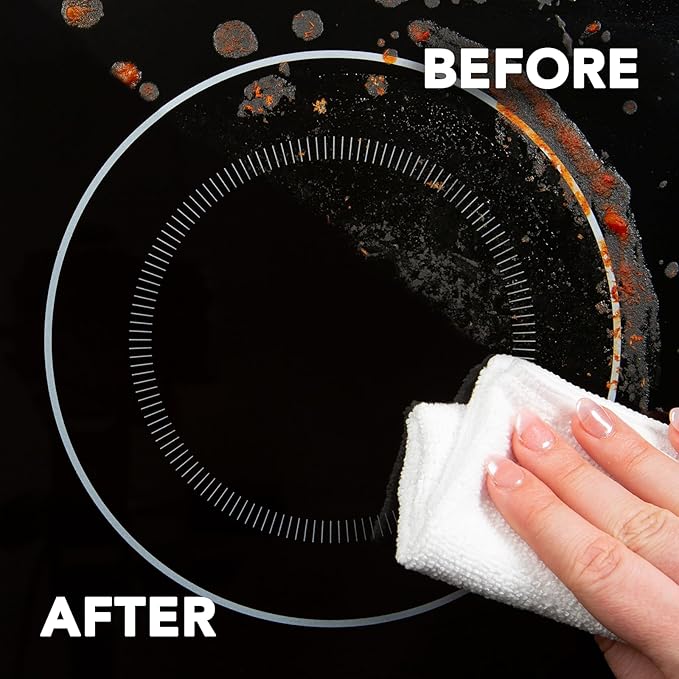Weiman 6-Pack Cooktop Cleaning Spray – Cooktop & Oven Cleaner for Streak & Residue Free - Non-Abrasive Degreaser Safe for Glass & Ceramic