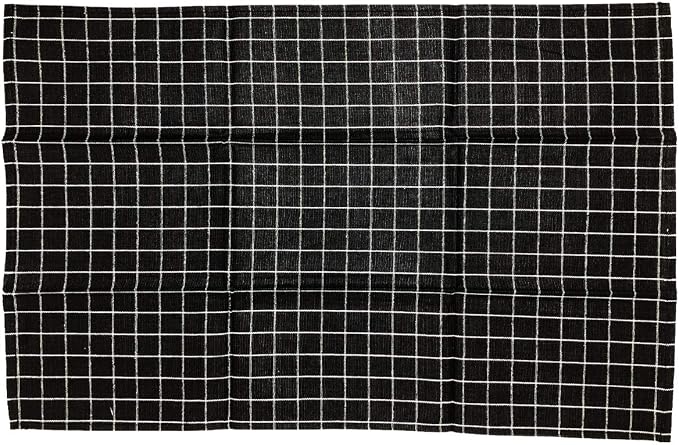 Wrapables® 100% Cotton Kitchen Dish Towels (Set of 3), Black