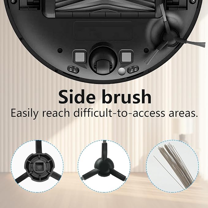 Accessories for Dreame L10s Pro Ultra Heat,X30 Ultra,L10s Ultra Gen 2, for Mova E30 Ultra Vacuum Cleaner, L10s Ultra Gen 2 Replacement, 1 Main Brush, 4 Mop Pad, 4 Filters, 4 Dust Bags, 4 Side Brushes