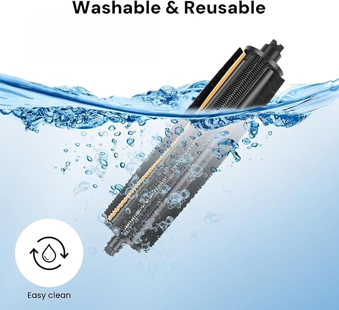 20Pcs Replacement Parts for Dreame L10s Ultra/Gen 2/L10s Pro Ultra Heat/X30 Ultra/MOVA E30 Robot Vacuum and Mop Accessories Kit, 1 Tricut Brush, 6 Mop Pads, 6 Dust Bags, 6 Side Brushes