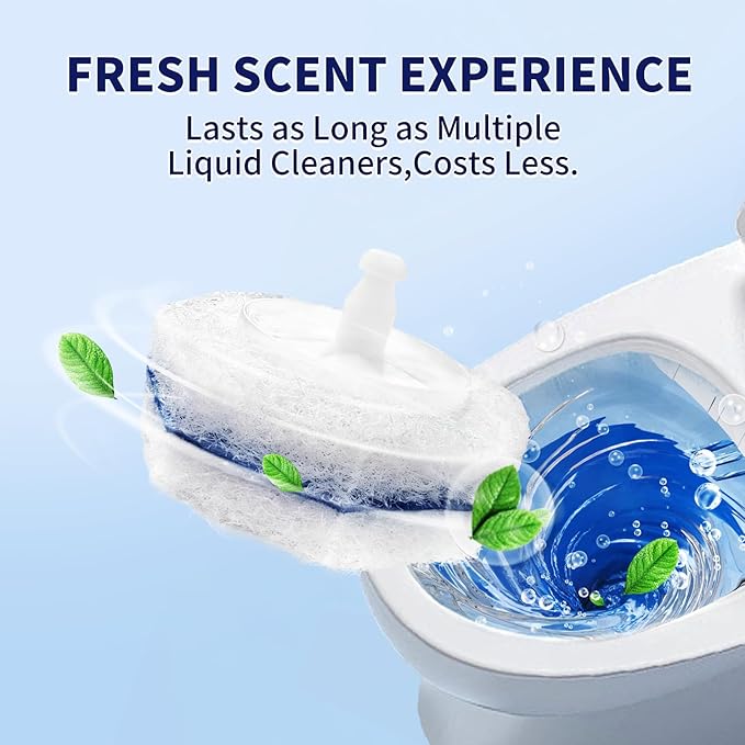 64 Count Toilet Wand Refills for Clorox Toilet Wand,5X Cleaning Power, Extra Thick, Fresh Fragrance,Compatible with Most Toilet Brushes
