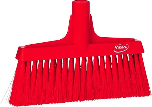 Remco 9 1/2 in Sweep Face Broom Head, Soft, Synthetic, Red 31044-1 Each