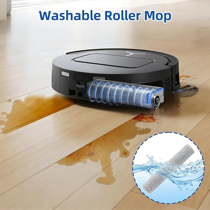 T90 PRO Omni Replacement Parts for ECOVACS DEEBOT T90 Omni / T90 PRO Omni Robot Vacuum, Include 1 Main Brush, 2 Mop, 4 Dust Bags, 4 Filters, 6 Side Brushes and 1 Screwdrivers,1 Clean Brush