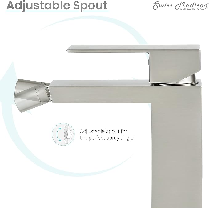 Swiss Madison Well Made Forever SM-DF80N Concorde Bidet Faucet in Nickel
