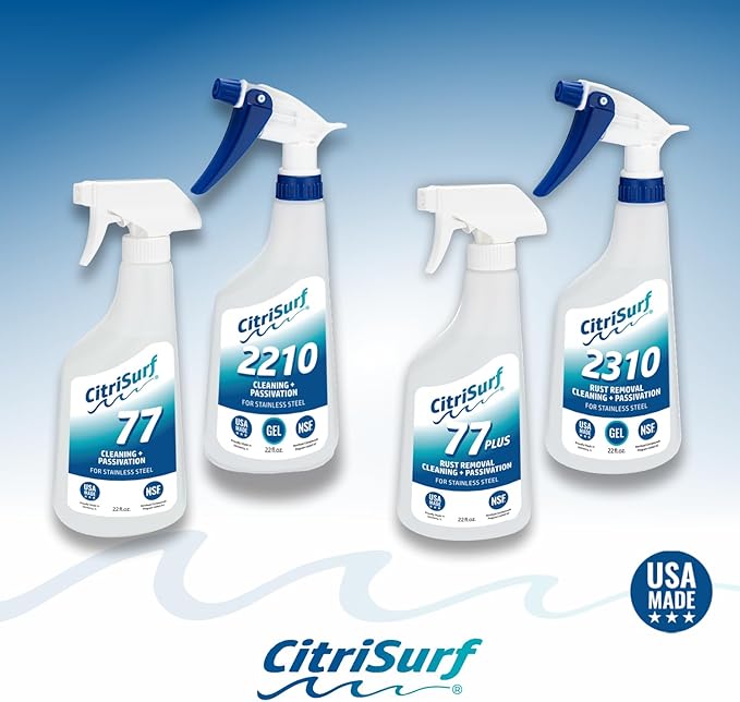 CitriSurf® 77 Stainless Steel Passivation Cleaner – Commercial Grade (22 ounce)