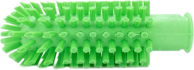 SPARTA Industrial Tank Brush Head Pipe Brush Head, Drain Brush with 3/4" Thread Hole (Handle Not Included) for Commercial Use, Plastic, 2 x 5.7 Inches, Lime (Pack of 6)