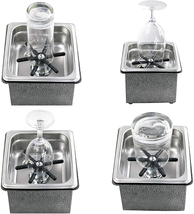 YBB Sink Glass Rinser,Faucet Bar Glass Rinser,Bottle Washer,Kitchen Sink Accessories,Metal Washer,Kitchen Sink Accessories,Kitchen Sink Cup Rinser