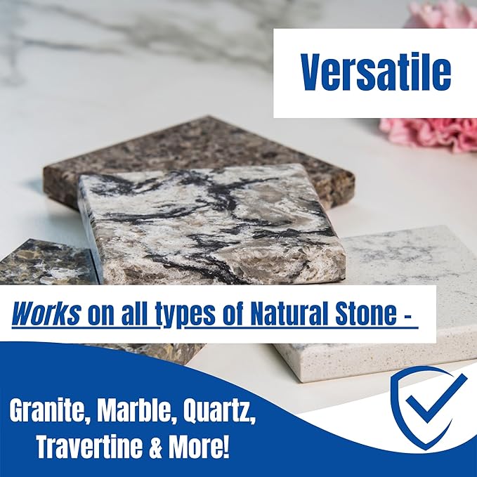 Black Diamond Stoneworks Granite Plus 2-in-1 Cleaner & Sealer, pH Neutral, Streak-Free Stone Cleaner for Granite, Marble, Quartz, Travertine & Limestone Countertops, Ready to Use (1-Gallon)