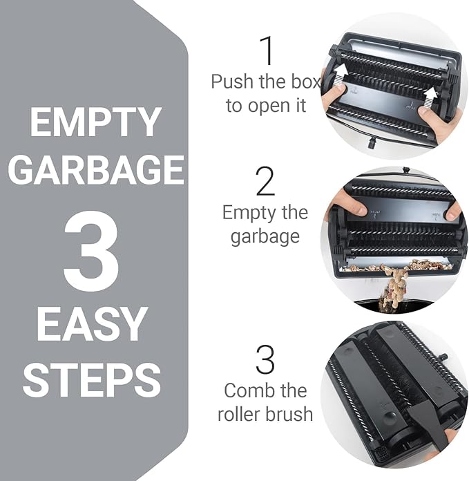 EZ SPARES Quiet Carpet Sweeper,Floor Sweeper with Pig-Bristles,Suitable for Carpet Cleaning Power,Roller Brush Strong,Bristle Sweeper,Great for House,Office,Kitchen,Carpet(Silver)