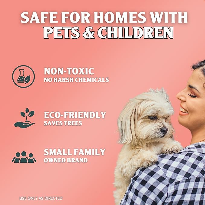 Sprinkle & Sweep: Pet Mess & Odor Cleanup - 4 Pack, 15oz Bags - Dog Accident Clumping Powder, Remove Pee-Poo-Vomit From Hard Surfaces, Ultra-Absorbent