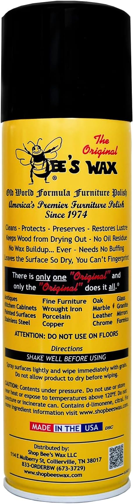 The Original BEE'S WAX Old World Formula Furniture Polish - 4 Pack
