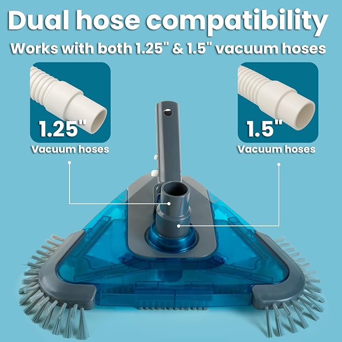 XtremepowerUS 17" Wide Pool Net, Professional Swimming Pool Leaf Skimmer Nets for Cleaning Double-Layer Deep Big Bag Net Easy Scoop Edge, Debris Pickup (Pole Not Included)