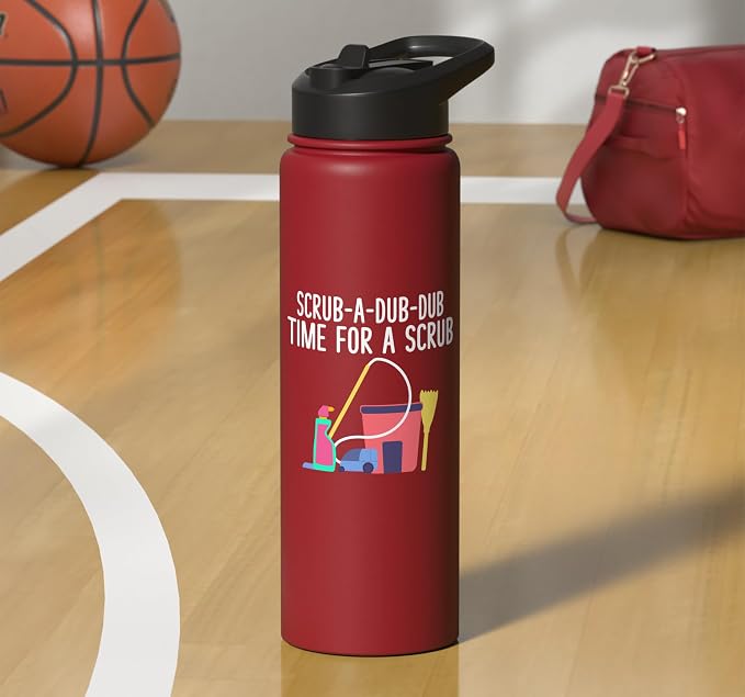 Scrub a dub dub time for a Scrub Cleaning Stainless Steel Insulated Water Bottle