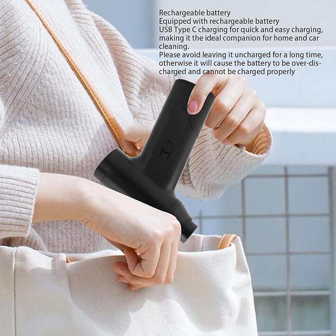 Luqeeg Electric Air Duster, Efficient 6 Connectors Compressed Cordless Hand Blower, Keyboard Cleaner | Cleaning Tools | Dust Cleaner for Cleaning Keyboards Cameras Air Beds Boats
