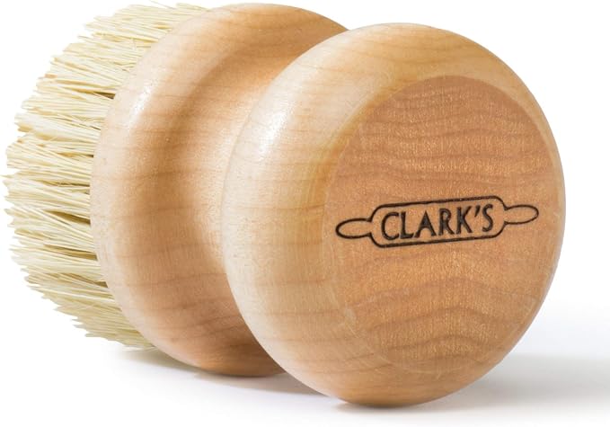 CLARK'S Small Scrub Brush and Cast Iron Soap | Maintain All Cast Iron and Carbon Cookware