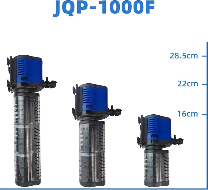 COOSPIDER Aquarium Filter for 100-500 Gallon, 660 GPH Powerful Filtration Pond Pump, Submersible Pond Filters for Fish Turtle Tank, Cold Plunge, Clear Wavemaker Oxygen Supply, Dry Burning Protection
