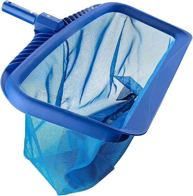 Pool Leaf Skimmer Net Heavy Duty 20 Inch Deep Bag Fine Mesh for Pool Cleaning