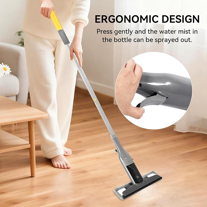 3-in-1 Window Squeegee Cleaner with Built-in Sprayer & Scrubber - Professional Glass Cleaning Tool for Outdoor Surfaces