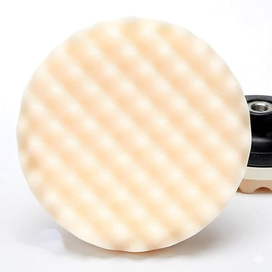 GASHINA STORY 3-M-05737-Perfect-It Foam Buffing Pad 8 Inch 1pc - Single Sided Hook & Loop for Car Polishing - Compatible with Dual-Action & Rotary Polishers - Washable & Reusable for Showroom Shine