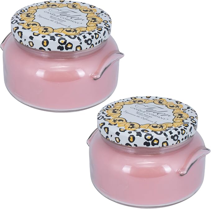Tyler Pastel Peach 2-Wick 22 Ounce Glass Aromatherapy Scented Jar Candle Pack of 2, Bless Your Heart