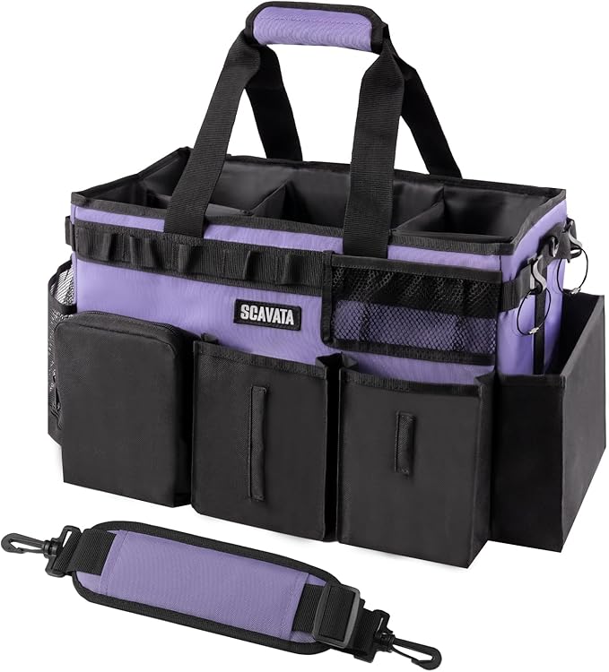 2 Pack Cleaning Caddy Bag (Blue & Purple)
