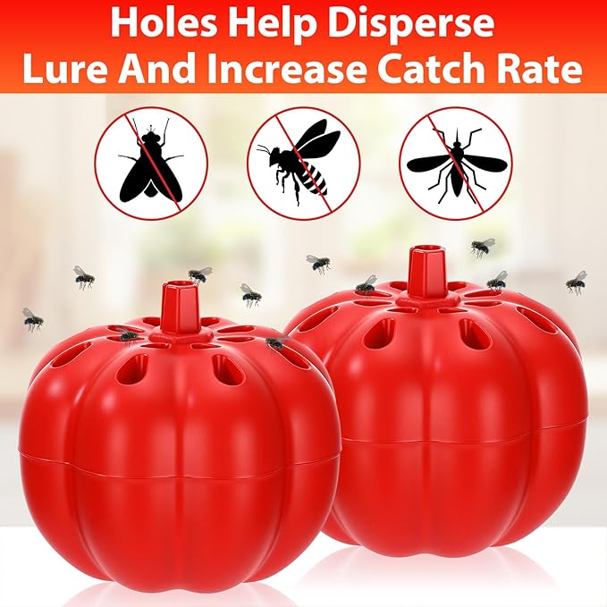 12 Pack Fruit Fly Traps Bulk for Indoors 540 Days Lure and Refills Supply Reusable Gnat Traps for House Indoor Fruit Fly Killer Safe Food Lure Ready to Use for Home Kitchen Countertop(Frosted)