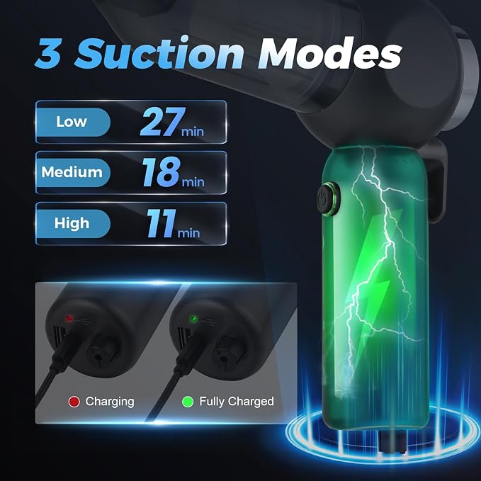 Handheld Car Vacuum Cleaner, 6 in 1 Multi-function Cordless Small Vacuum, 17000PA Adjustable Portable with Brushless Motor for Inflation, Dust Blowing, Suction for Car, Home, Office– All in One
