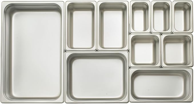 Winco 6-Inch Anti-Jamming Steam Pan, Full, 24-Gauge
