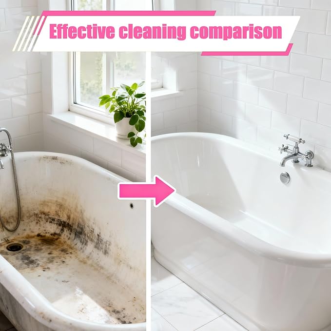 Bathroom Cleaner - 4.22 Fl Oz Bathroom Descaler Foam Cleaner, Gentle Formula Foaming Bathroom Cleaner, Bath Room Spray for Showers, Bathtubs, Glass Surface (1 PC)