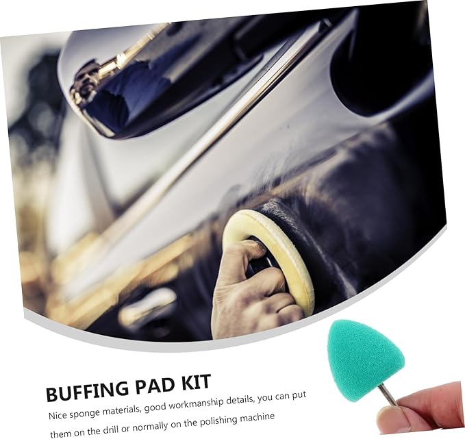 ibasenice 80pcs Auto Polishing Sponge Pads Kit Lightweight Buffing Pads for Car Detailing Efficient Cutting and Polishing for Various Suitable for More