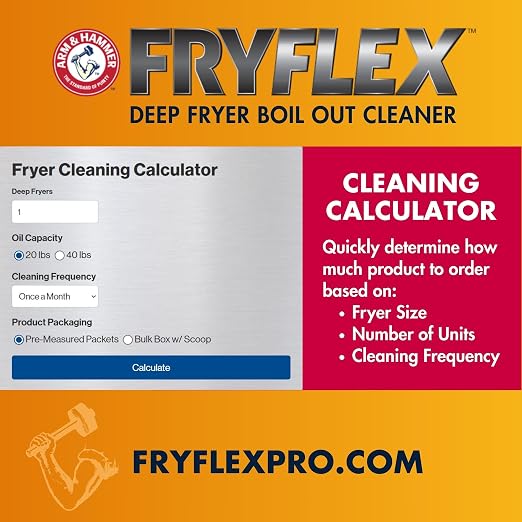 Arm & Hammer Fryflex Deep Fryer Boil Out Cleaner - 36 ct. (5 oz.)