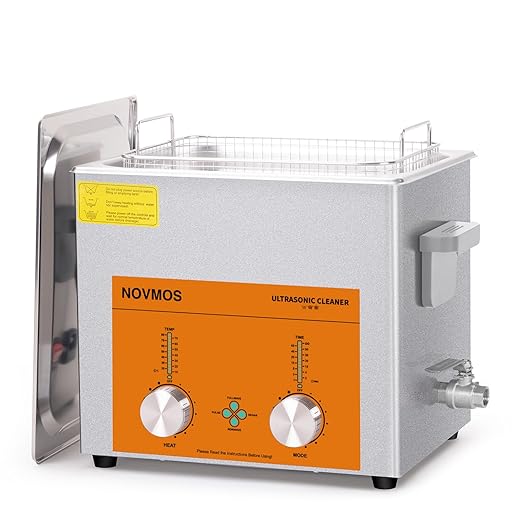 Ultrasonic Cleaner,10L 240W Industrial Sonic Cleaner with Encoded Control, Ultrasonic Engines Cleaner for Gun,Carburetors,Parts,Chain Cleaning (Including Baskets)