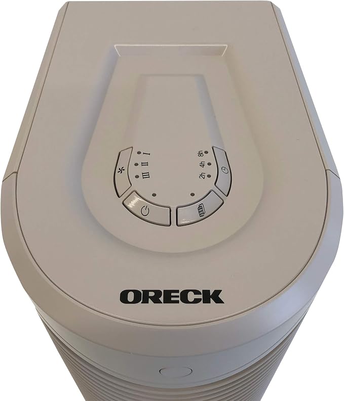 Oreck Air Tower Purifier, with HEPA Filtration, WK17500QPC, Cream