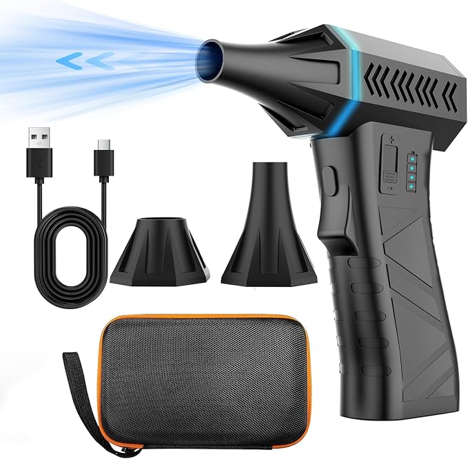 Compressed air dust Collector, 130000RPM Electric air dust Collector, USB Rechargeable Hair Dryer, Used for Cleaning Computer Keyboards and Electric Equipment, can Replace Compressed air Tanks