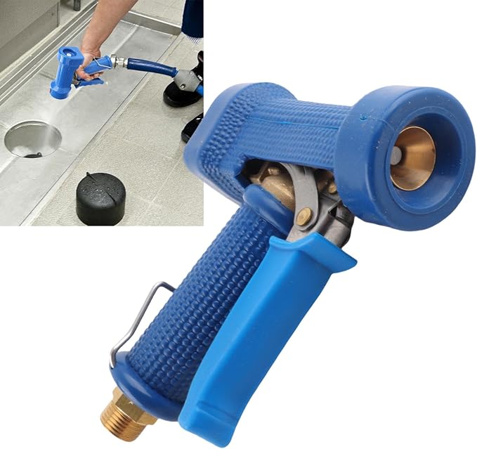 High Pressure Spray Nozzle, Kitchen Cleaning Spray Head Multifunctional Cleaning Sprayer for Hotel Restaurant Kitchen Floor Car Washing (2pcs-20mm Male Thread)