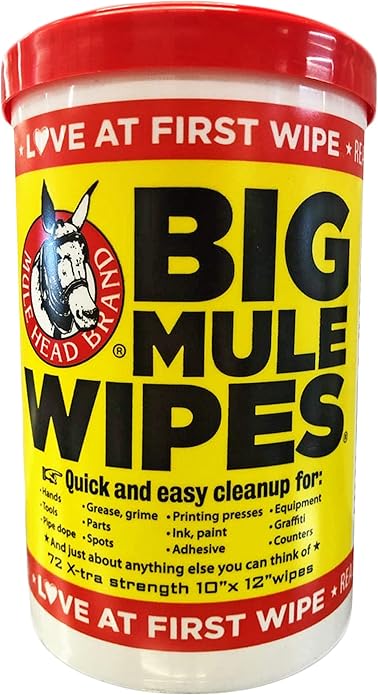 XL Heavy-Duty Cleaning Wipes – All-Purpose Wipes for Garage, Grease, Ink, Paint & More – Home Cleaning, Car Interiors, Indoor and Outdoor Surfaces