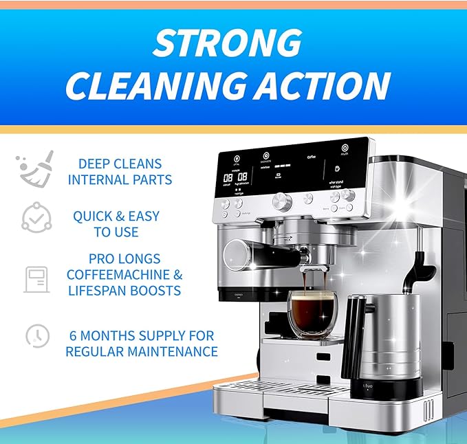 Espresso Cleaning Supply Kit for Ninja Luxe Cafe, 6 Month Supply, Descale Packets, Cleaning Tablets, Water Filters,Disc,Espresso & Coffee Machine ES501 ES601 ES701 Cleaner