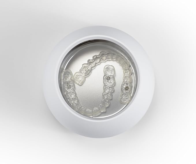 Invisalign Ultrasonic Cleaner | Powered by Zima Dental | Aligner and Retainer Cleaner | Arctic White