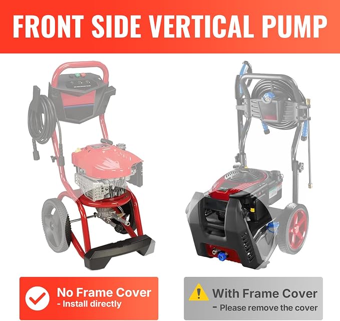 YAMATIC Pressure Washer Pump, Max 2500 PSI 2.2 GPM SRMW22G26-EZ Pump Replacement for Troy Bilt, Craftsman, Briggs & Stratton, Karcher, Brute, Homelite, Front Inlet/Outlet