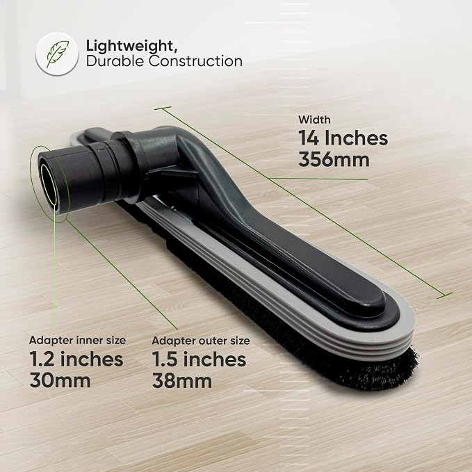Replacement Floor Tool Compatible with ProTeam Vacuum Backpack and Hoover Vacuum – 14" Hard Surface Brush for Commercial Cleaner – Fits Super Coach Pro, C2401, Shoulder Vac Pro