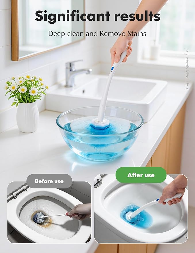 100 Count Toilet Wand Refills for Clorox, Compatible with Most Disposable Toilet Brush for Bathroom Cleaning