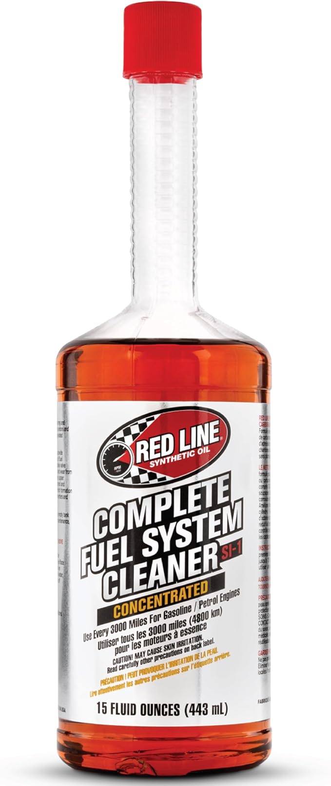 Red Line 60103 SI-1 Complete Fuel System Cleaner, Cleans and Prevents Corrosion in Fuel Systems, Cleans Injectors, Carburetors, Valve and Combustion Chamber Deposits - 15 Ounce (4 Pack)