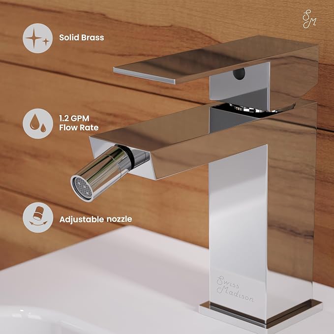 Swiss Madison Well Made Forever SM-DF80C Concorde Bidet Faucet in Chrome