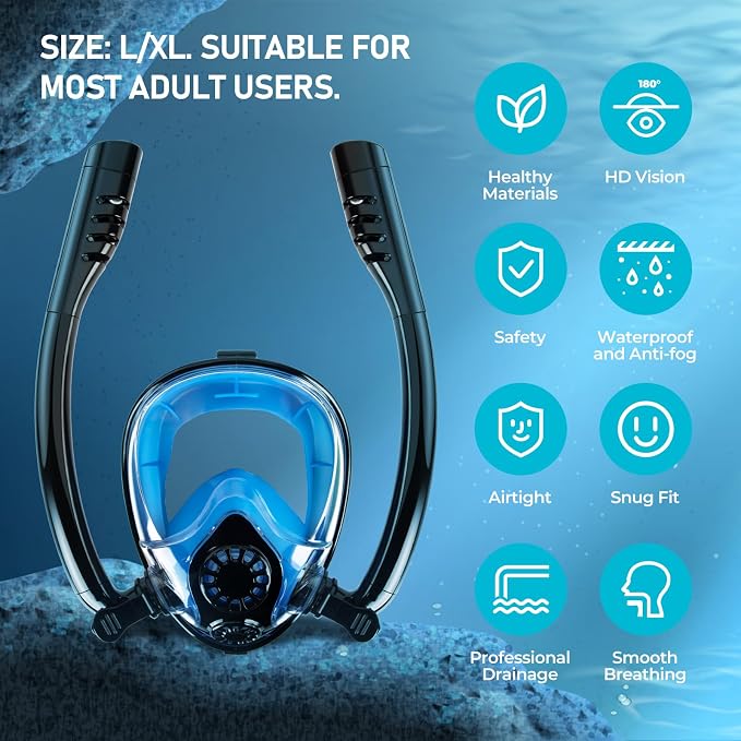 GOYOJO Mini Scuba Tank, Portable Diving Lung Air Tank with DOT Certified, Refillable Emergency Backup Pony Bottle for Snorkeling, Underwater Breathing, Training