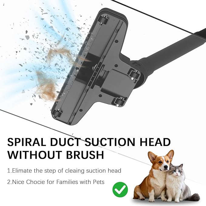 KEROMEE Cordless Vacuum Cleaner Lightweight Hand-held Stick Vacuum Small Vacuum for Hard Floor Car Pet Hair BW118