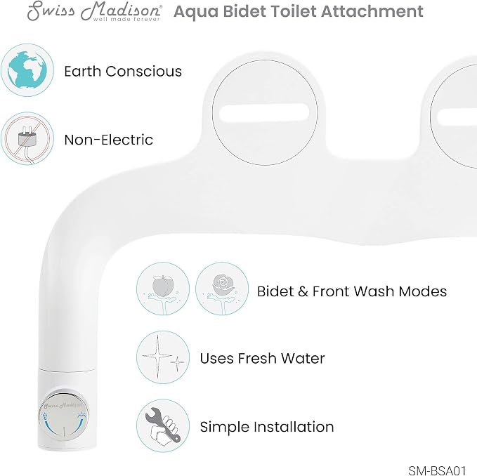 Aqua Non-Electric Bidet Toilet Attachment