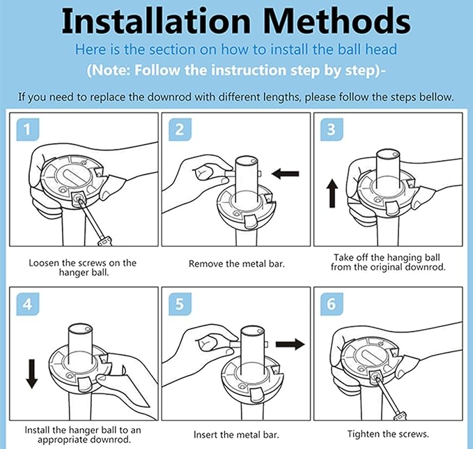 24 INCH Ceiling Fan Downrod With Extended Wires,1 inch Outside Diameter, Extension Rod Only Ceiling Fans Compatible, Not Threaded(Black)