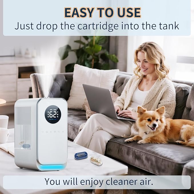 20-Pack Demineralization Cartridge for Humidifier Compatible with Most Humidifiers Replacement for Ultrasonic Humidifier Tank Cleaner | Prevents Hard Water Build-Up | Eliminate White Dust