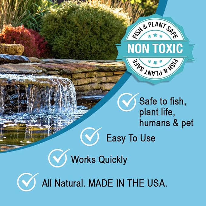 MICROBE-LIFT OPCXL Oxy Pond Cleaner Treatment for Ponds, Fountains, and Water Gardens, Deep Cleans Light to Heavy Debris on Rocks, Waterfalls, and Planters, 45 Pounds